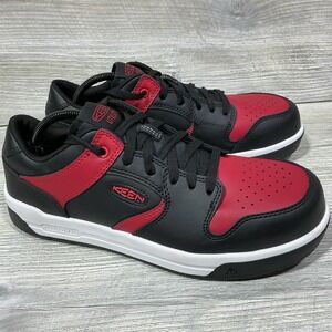 Keen Utility Overton Men's Size 10 D Red Black Slip Resistant Work Shoes NEW